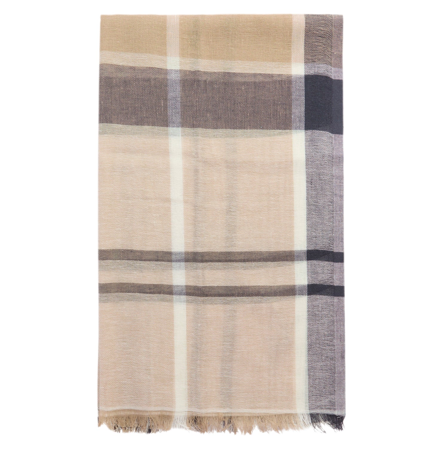 Abigail Tartan Scarf - Dress Navy