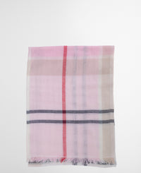 Abigail Tartan Scarf - Cherry Blossom