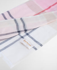 Abigail Tartan Scarf - Cherry Blossom