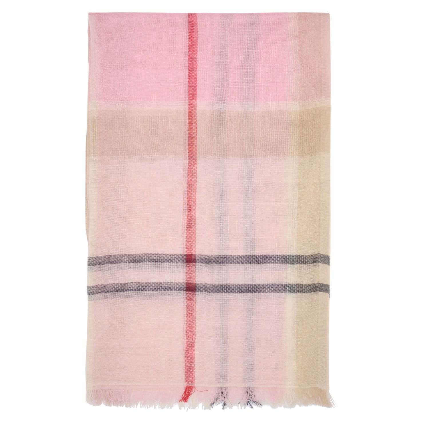 Abigail Tartan Scarf - Cherry Blossom