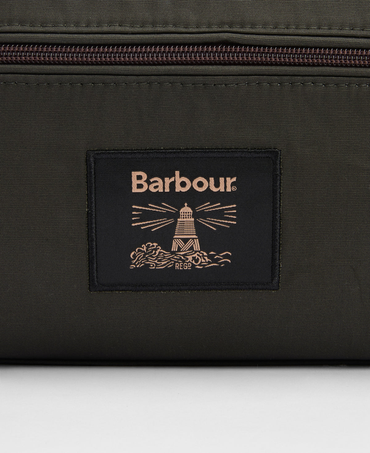 Wax Washbag - Olive/Beacon