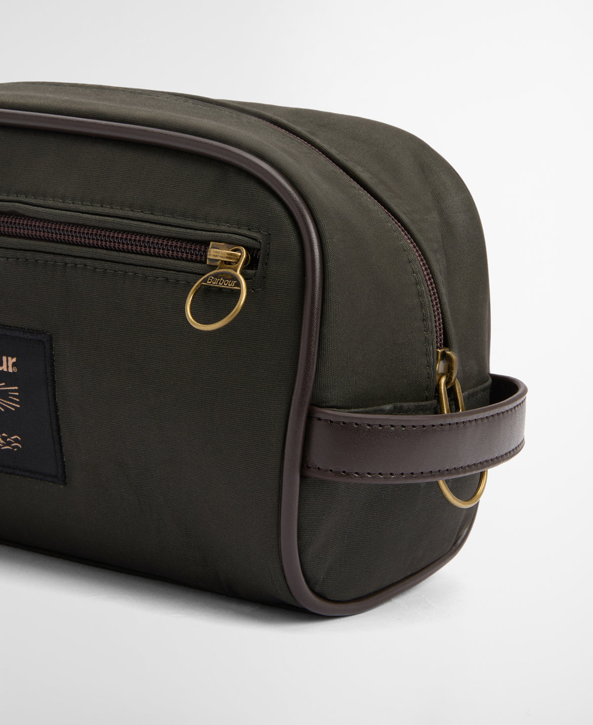 Wax Washbag - Olive/Beacon