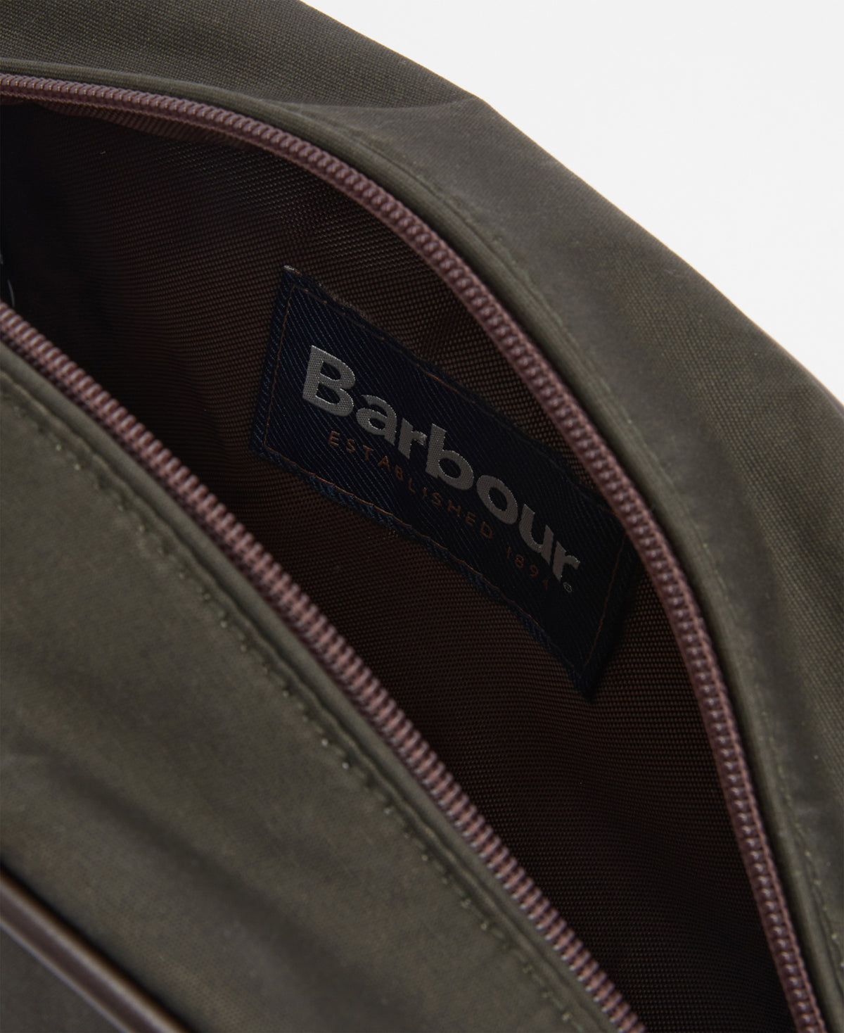 Wax Washbag - Olive/Beacon