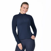 Breathable Long Sleeve Riding Top - Navy