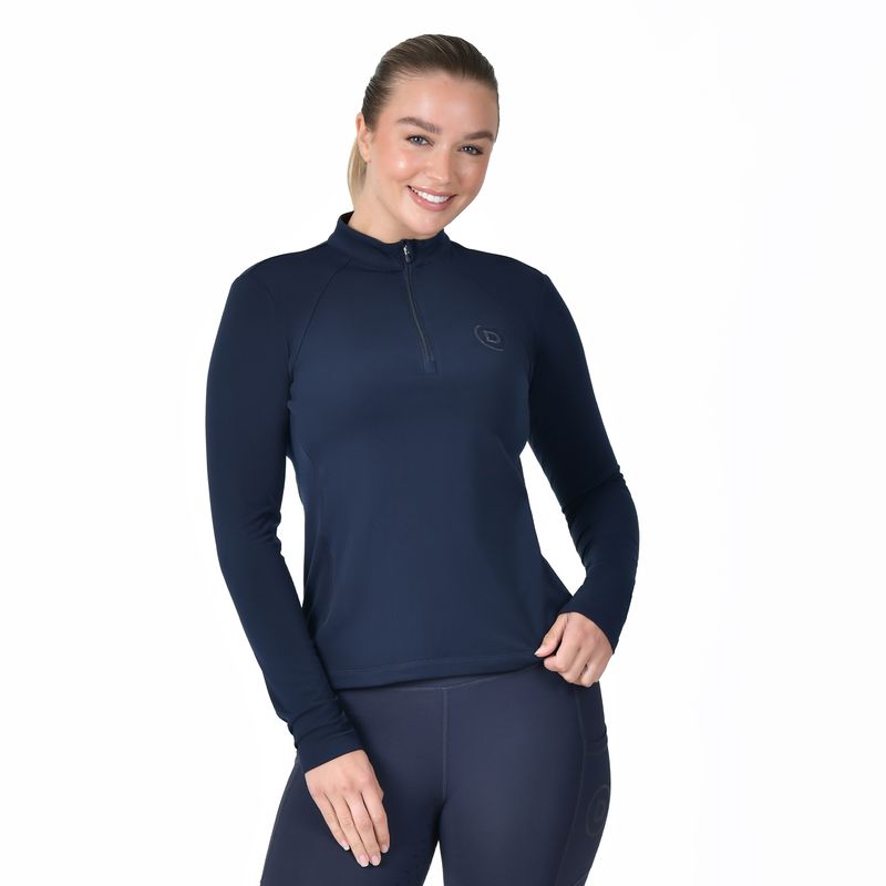 Breathable Long Sleeve Riding Top - Navy