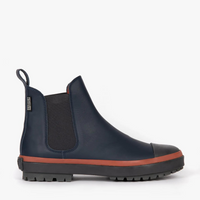 Jump Waterproof Leather Boot - Navy