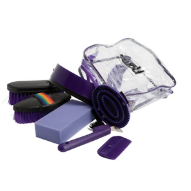 Grooming Back Pack 7 Pieces - Purple