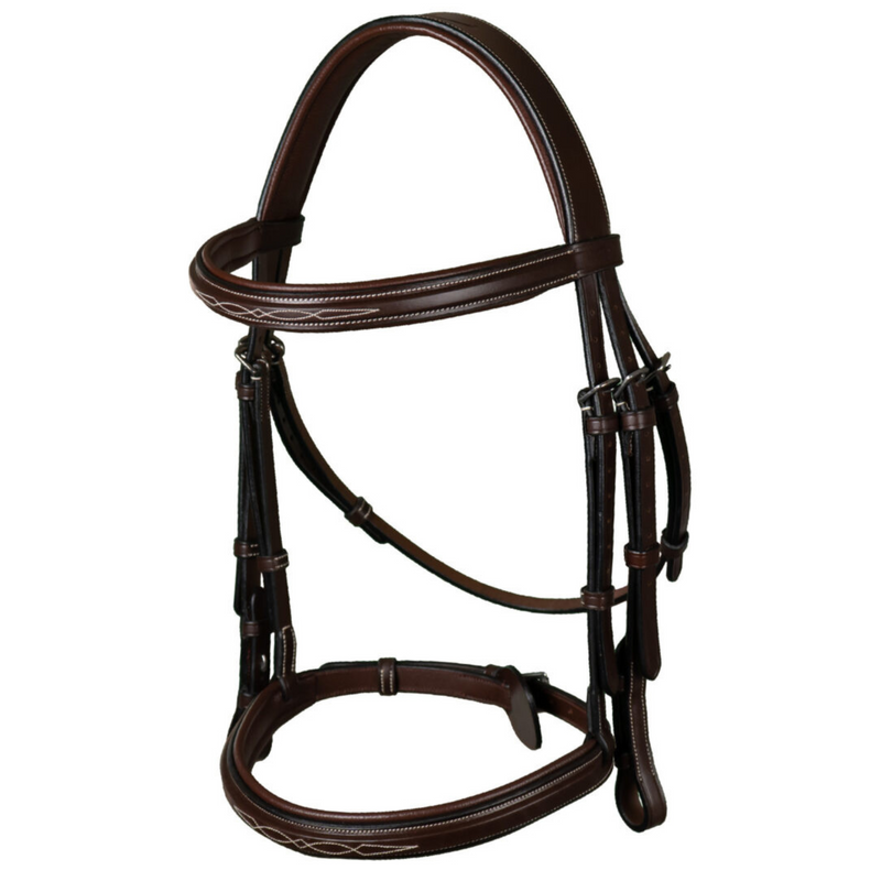 US Hunter Cavesson Noseband Bridle - Brown