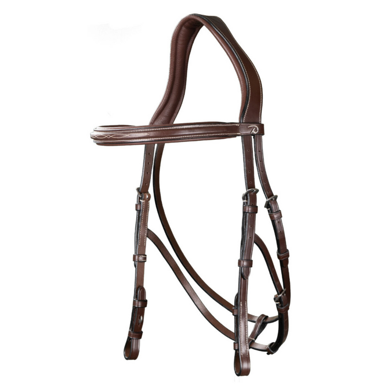 US Jumping Hackamore Bridle - Brown