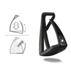 Soft'Up Lite Junior Stirrups - Black