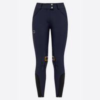 High Waist Riding Breeches - Navy