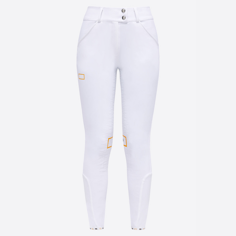 High Waist Full Grip Riding Breeches - White