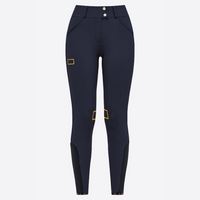 High Waist Full Grip Breeches - Navy