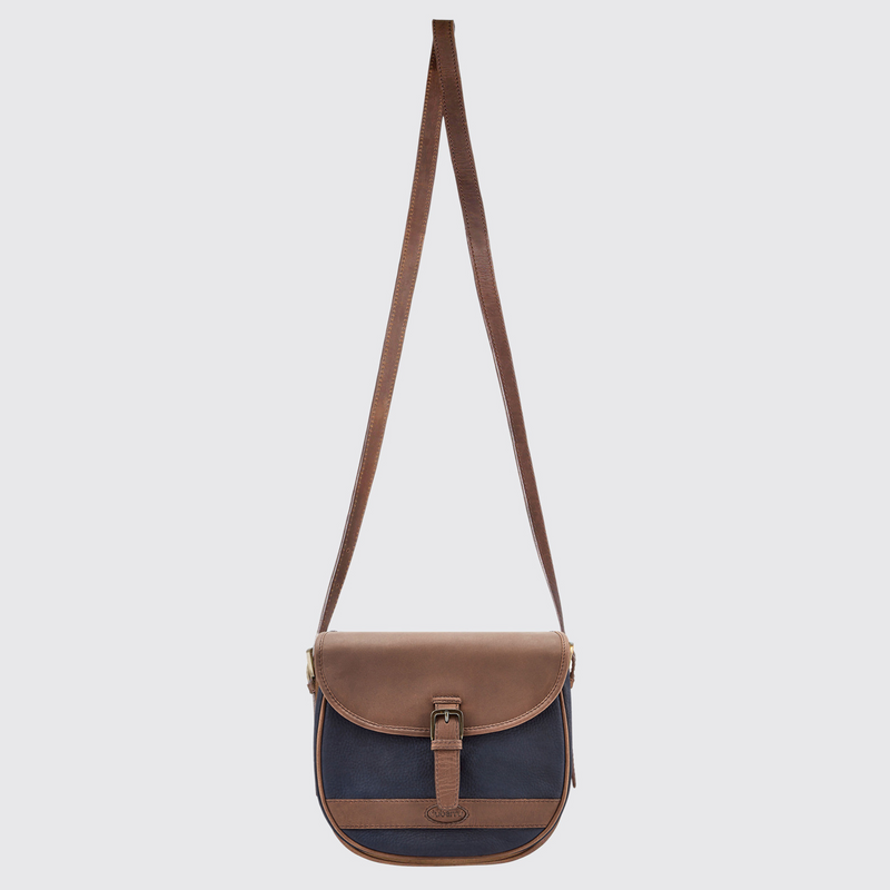 Clara Handbag - Navy/Brown