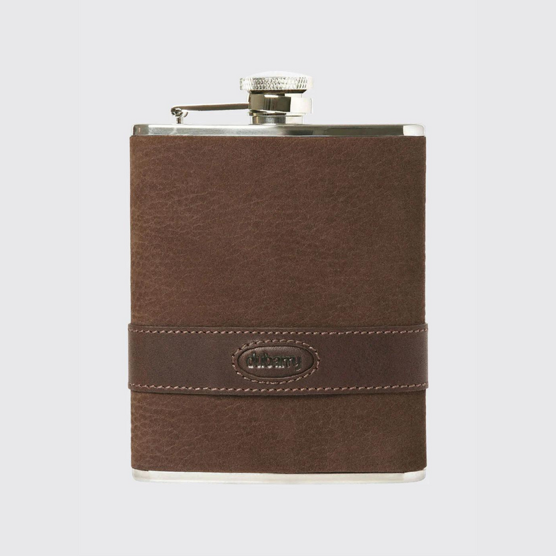 Rugby Hip Flask - Walnut