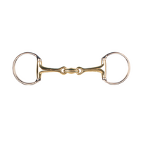 Eggbutt Double Jointed German Argentan Gold Snaffle