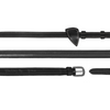 Working 1/2" Rubber Reins - Black Full