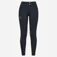 High Waist Full Grip Breeches - Black