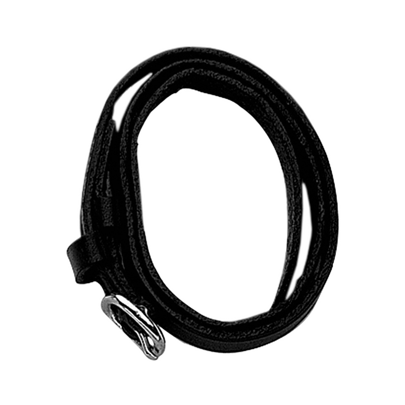 KK Leather Curb Strap Black