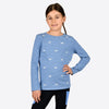 Childs Haylee Long Sleeve Top - Cornflower