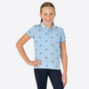 Elyse Short Sleeve Polo - Bluebell