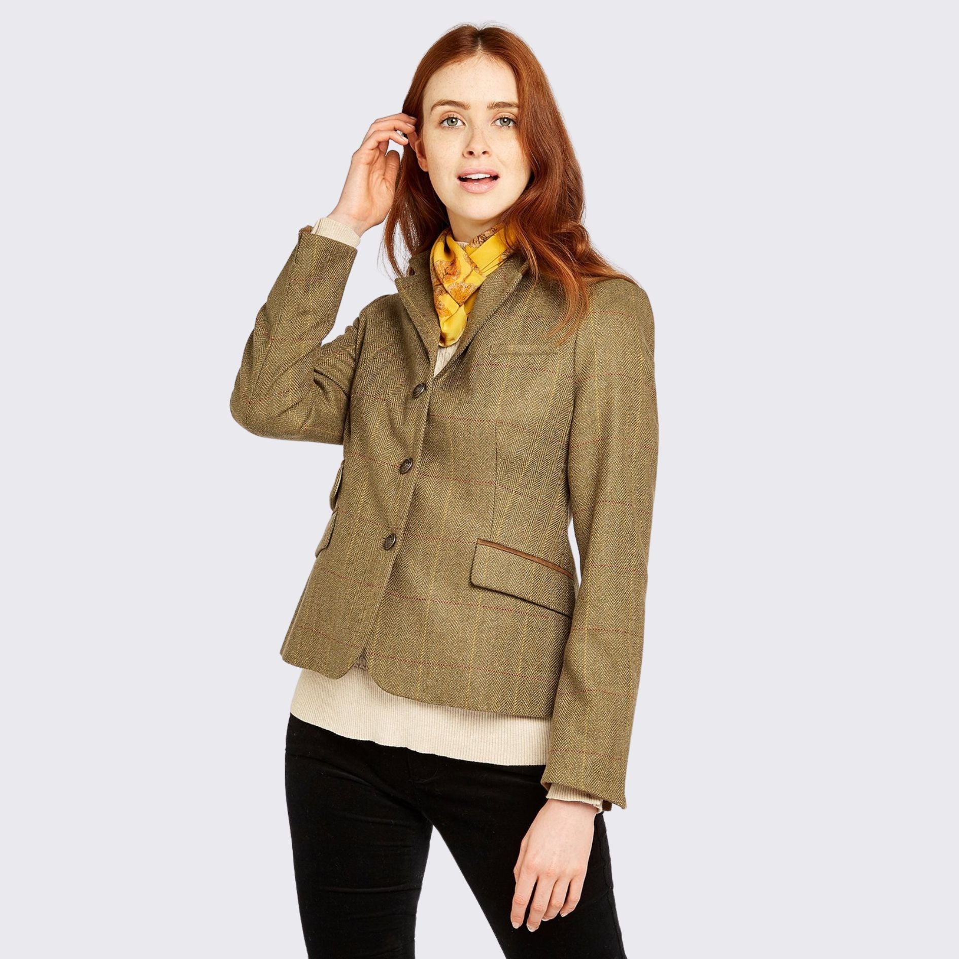 Dubarry Buttercup Tweed Jacket Elm – Rangiora Equestrian Supplies