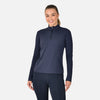 Brushed Fitted Base Layer Riding Top - Navy