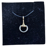 9ct Yellow Half Bit Pendant