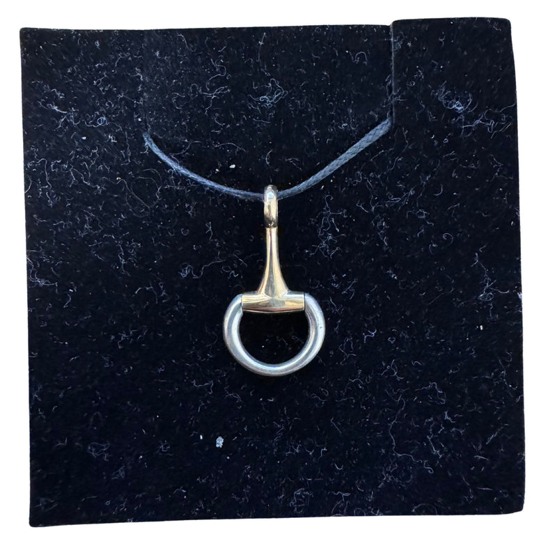 9ct Yellow Half Bit Pendant