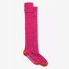 Cashmere Cable Boot Socks - Pink