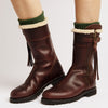 Midcalf Lined Tassel Boot - Conker