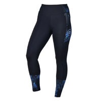 Form Riding Tights - Black/Blue Terrain
