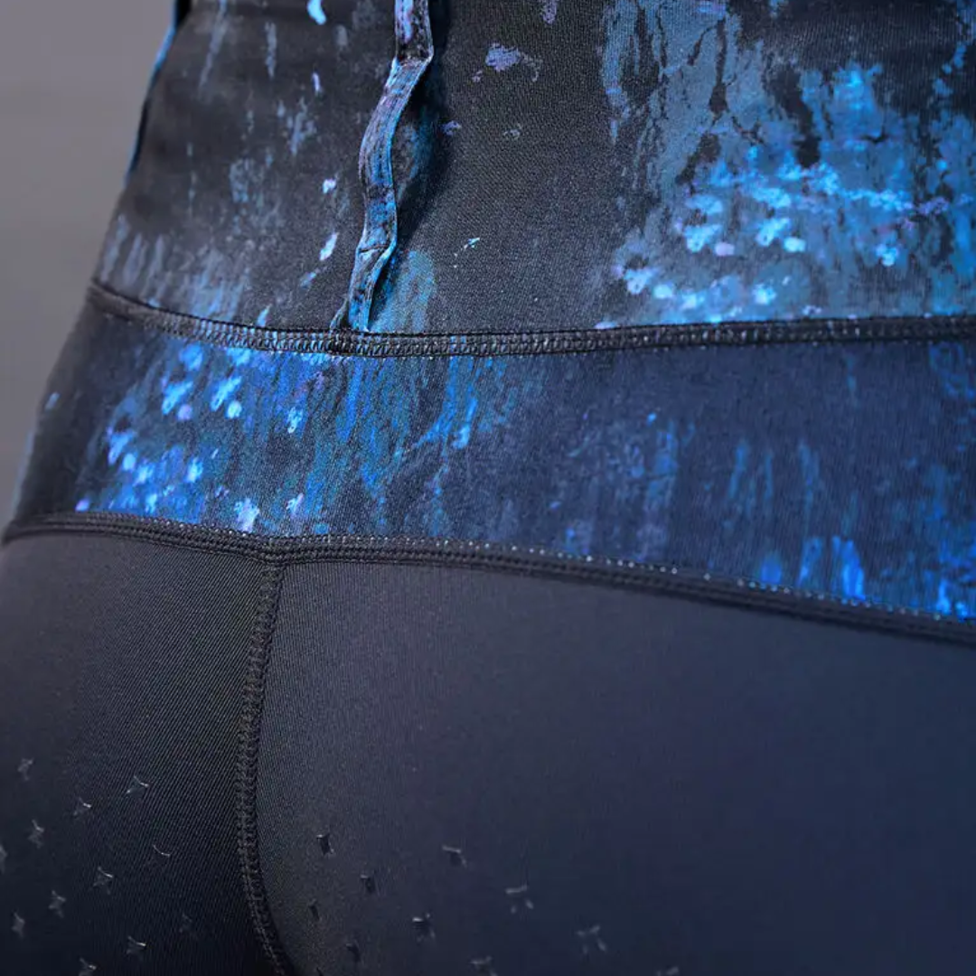 Form Riding Tights - Black/Blue Terrain