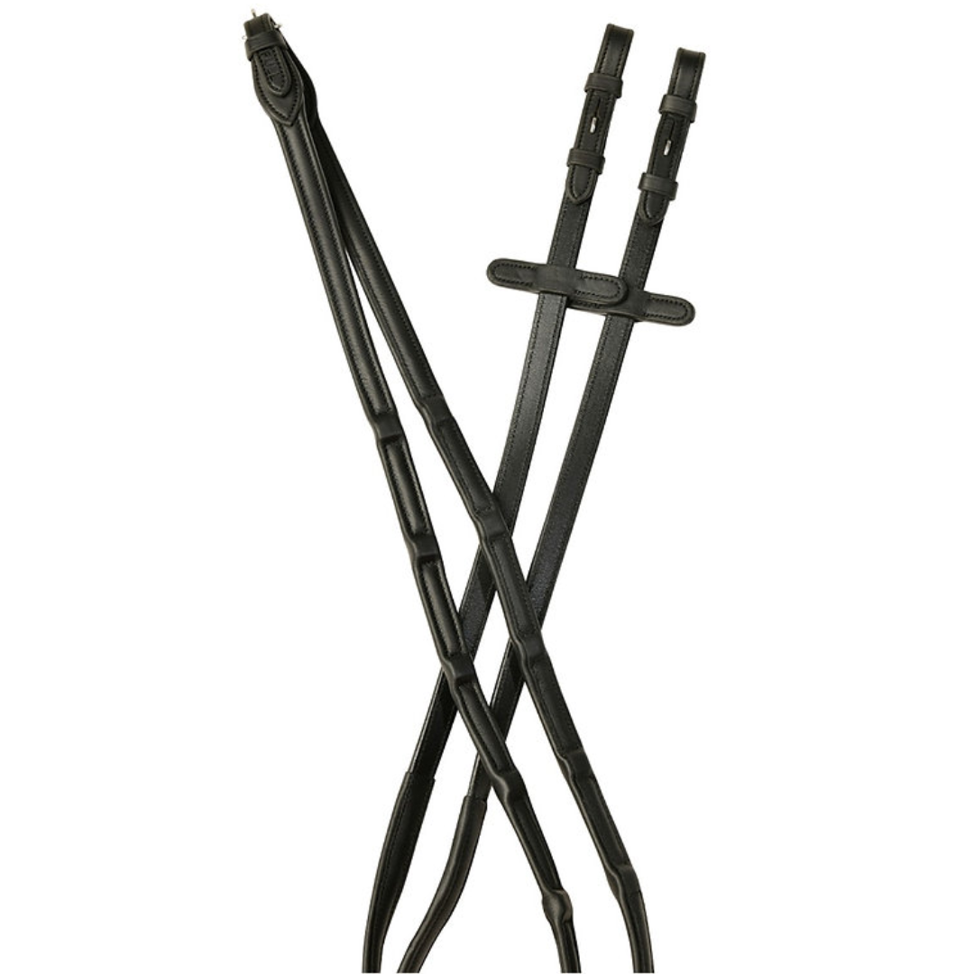 Comfitec Opulux Leather Reins Black 54"