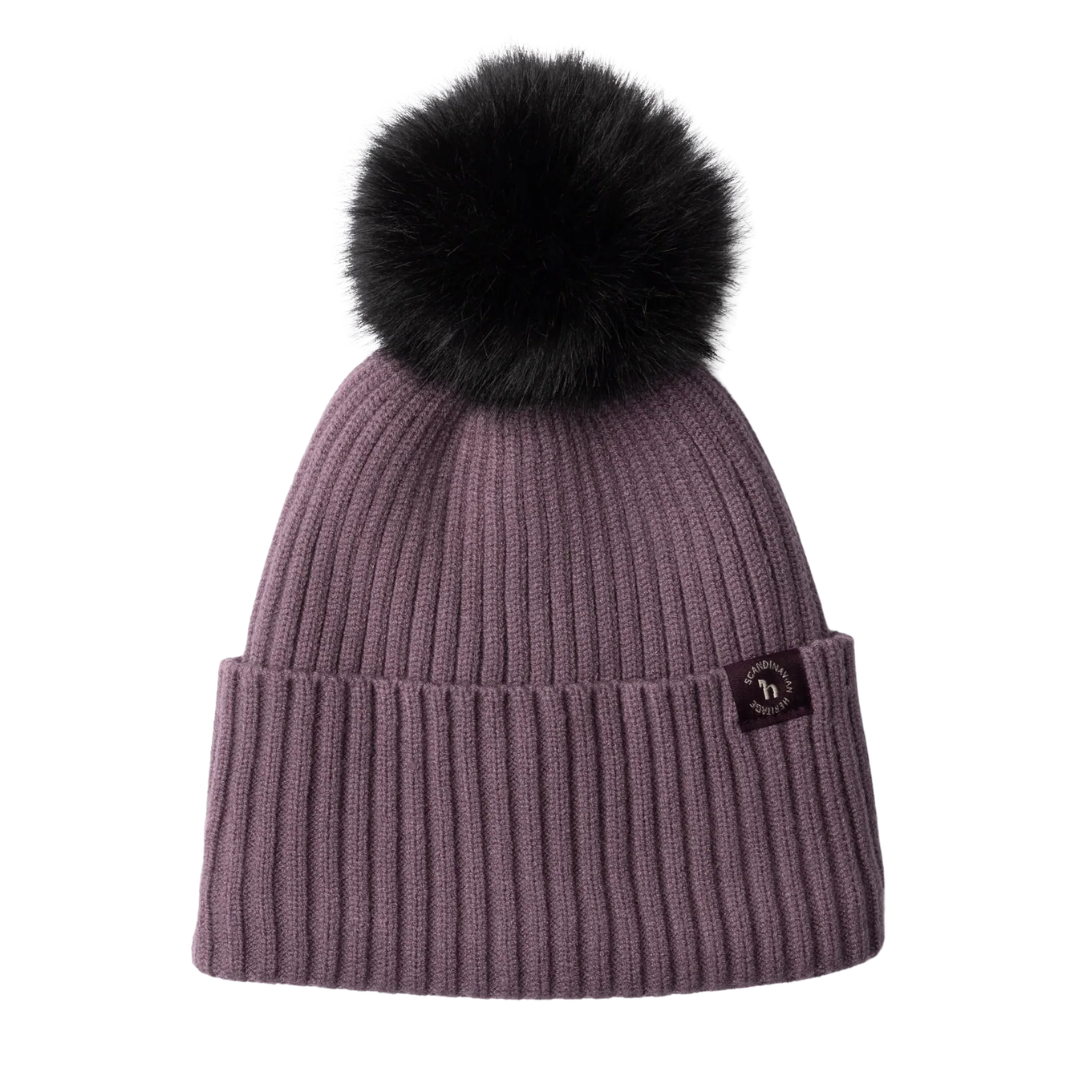 Nele Knitted Hat - Flint Purple