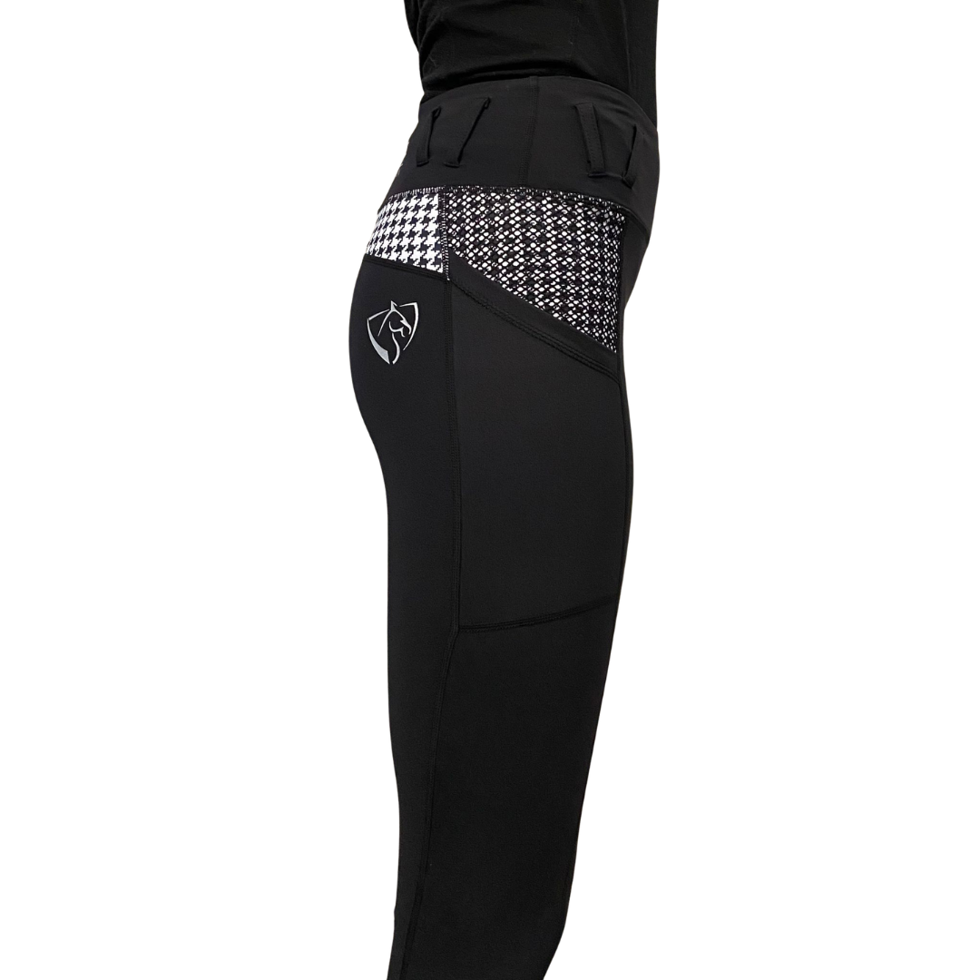 Performance Tights - Black Houndstooth