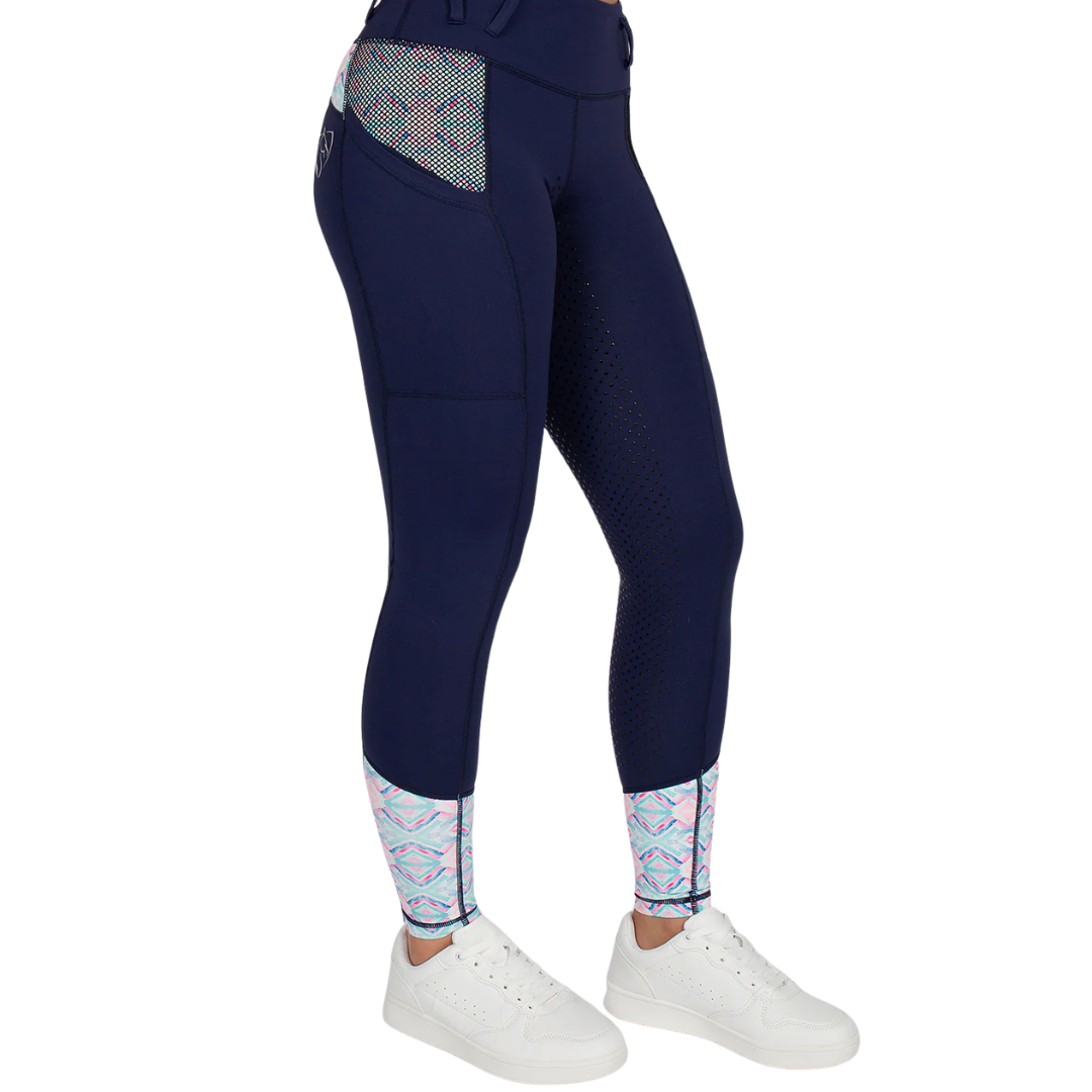 Youth Performance Tights - Navy Azure