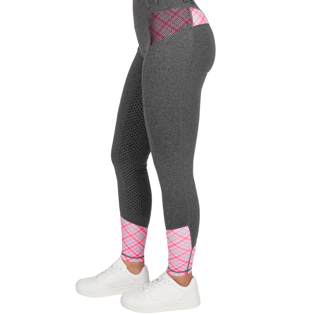 Youth Performance Tights - Grey Roseberry