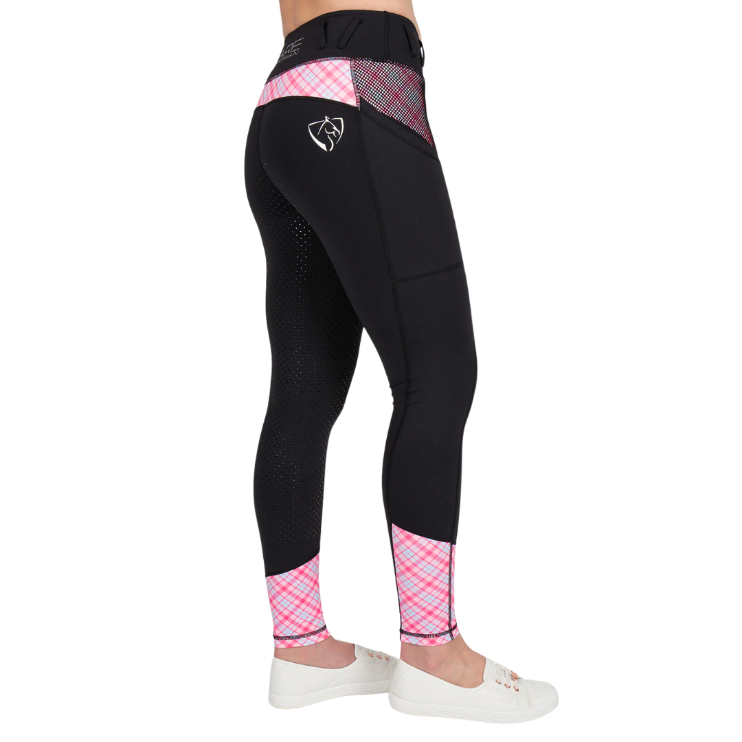 Youth Performance Tights - Black Roseberry