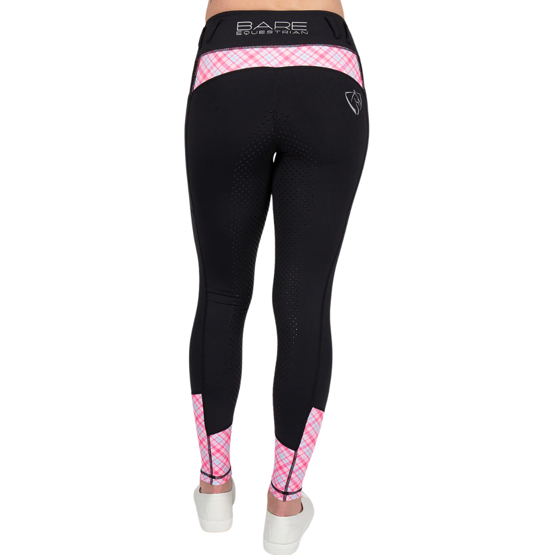 Youth Performance Tights - Black Roseberry