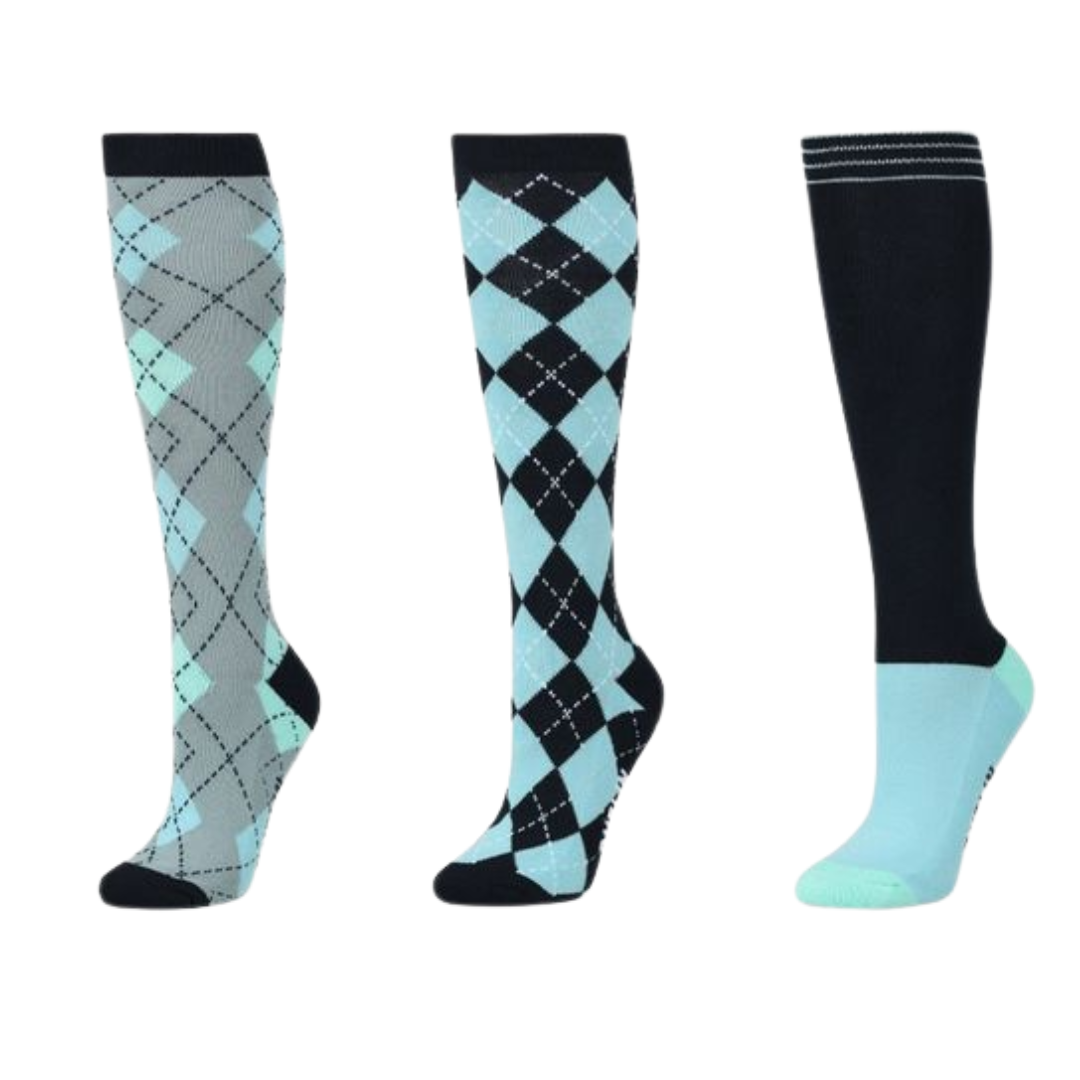 Adult 3 pack Socks - Minty