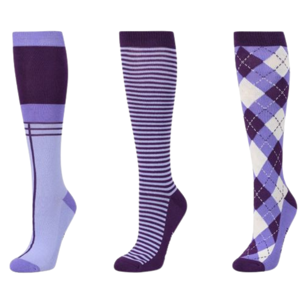 Adult 3 pack Socks - Lilac