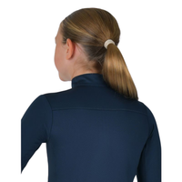 Kids Breathable Long Sleeve Riding Top - Navy