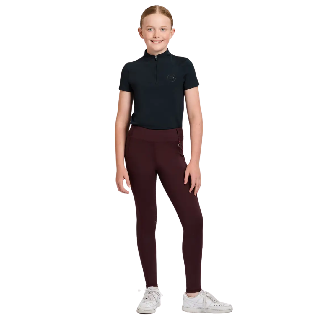 Kids Form Signature Riding Tights - Blackberry