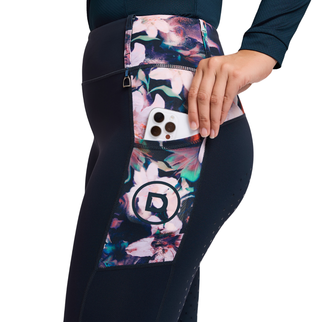 Form Riding Tights - Navy/Ivory Floral