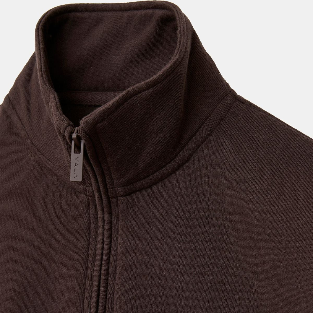 Olsen 1/4 Zip Fleece - Cocoa
