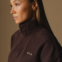 Olsen 1/4 Zip Fleece - Cocoa