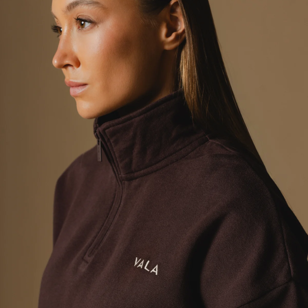 Olsen 1/4 Zip Fleece - Cocoa