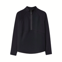 Cloudline 1/2 Zip L/S Top - Black