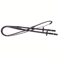 Signature Rubber Grip Reins - Brown Hack